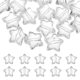 thumbnail image 1 of Paquete de 20 cuentas de estrella de acrílico, cuentas de estrella de cristal de 28 mm para fabricación de joyas/pulsera/collar/manualidades de bricolaje [Transparente], 1 of 6