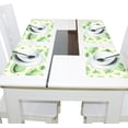 thumbnail image 4 of Green Hats Flowers 12×18 inch Placemats Heat Resistant Washable Foldable Rectangular Placemats Set Decoration Indoor Outdoor for Kitchen Dining Table 4PCs, 4 of 8