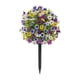 thumbnail image 5 of Estaca de jardín de flores violetas artificiales Flor violeta realista Foto multiusos Púrpura amarilla blanca, 5 of 8