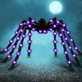 thumbnail image 4 of Large Hairy Halloween Spider Decor - 40 LED Light-Up Scary Spider with Red Eyes, Bendable Metal Legs for Indoor/Outdoor Haunted House & Party Decorations, 4 of 4