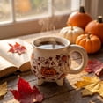 thumbnail image 3 of FEOLGEHLY Halloween Decorations, Ceramic Pumpkin Mug With Legs Witch Cauldron Coffee Cup 4 Footed Halloween Cauldron Mug 3 Colors Orange White Black For Hot Cocoa Tea Or Party Favors (C), 3 of 6