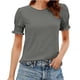 thumbnail image 3 of TaTaai Delicate Sleeve Blouse for Women, Airy Summer T-Shirt, Soft Detailed Top, Ideal for Casual, Vacation, Evening Events and Seasonal Activities Gift, 3 of 6