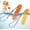 Ham Stick Shape(Yellow&Orange), variant on Floating Dog Toys for Water Fetch, 8.5" Dog Water Toy for Medium Large Dogs, Tough Interactive 2 Pack Fetch Bumpers with Durable Rope for Summer Training Teething Outdoor Pool