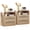 Wood, variant on BuildHom 23.6" Rattan Nightstand Set of 2 with Charging Station, 2-Drawer Boho Storage Bedside Table for Bedroom, Living Room, Walnut