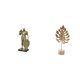 thumbnail image 1 of Figura decorativa de caballero, escultura de escritorio, adorno de hoja, adorno de metal coleccionable de hierro y madera, ideal para el dormitorio., 1 of 8