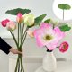 thumbnail image 5 of Flor de loto falsa, decoración de flores simuladas de loto, arreglos de loto, decoración de lirios de agua, flores decorativas para el hogar, mesa de comedor, gabinete de TV, acuario, 5 of 6