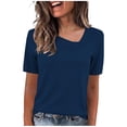 thumbnail image 2 of Blczomt Plus Size Blouses for Women Dressy Blue Trendy Tshirts Lightweight Casual Blouses for Women 2026, 2 of 5