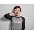 thumbnail image 5 of TeeStars - A Girl Has No Name 3/4 Women Sleeve Baseball Jersey Shirt XX-Large blue/gray, 5 of 6