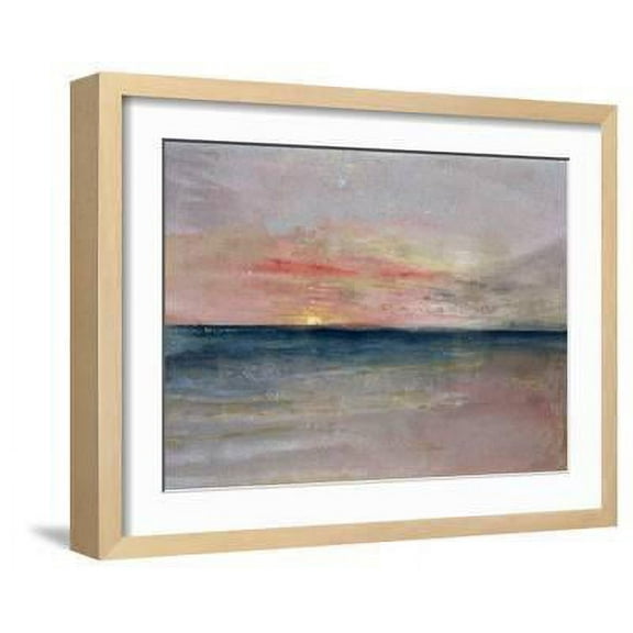Sunset, Scenic Framed Art Print Wall Art by J^ M^ W^ Turner Sold by Art.Com