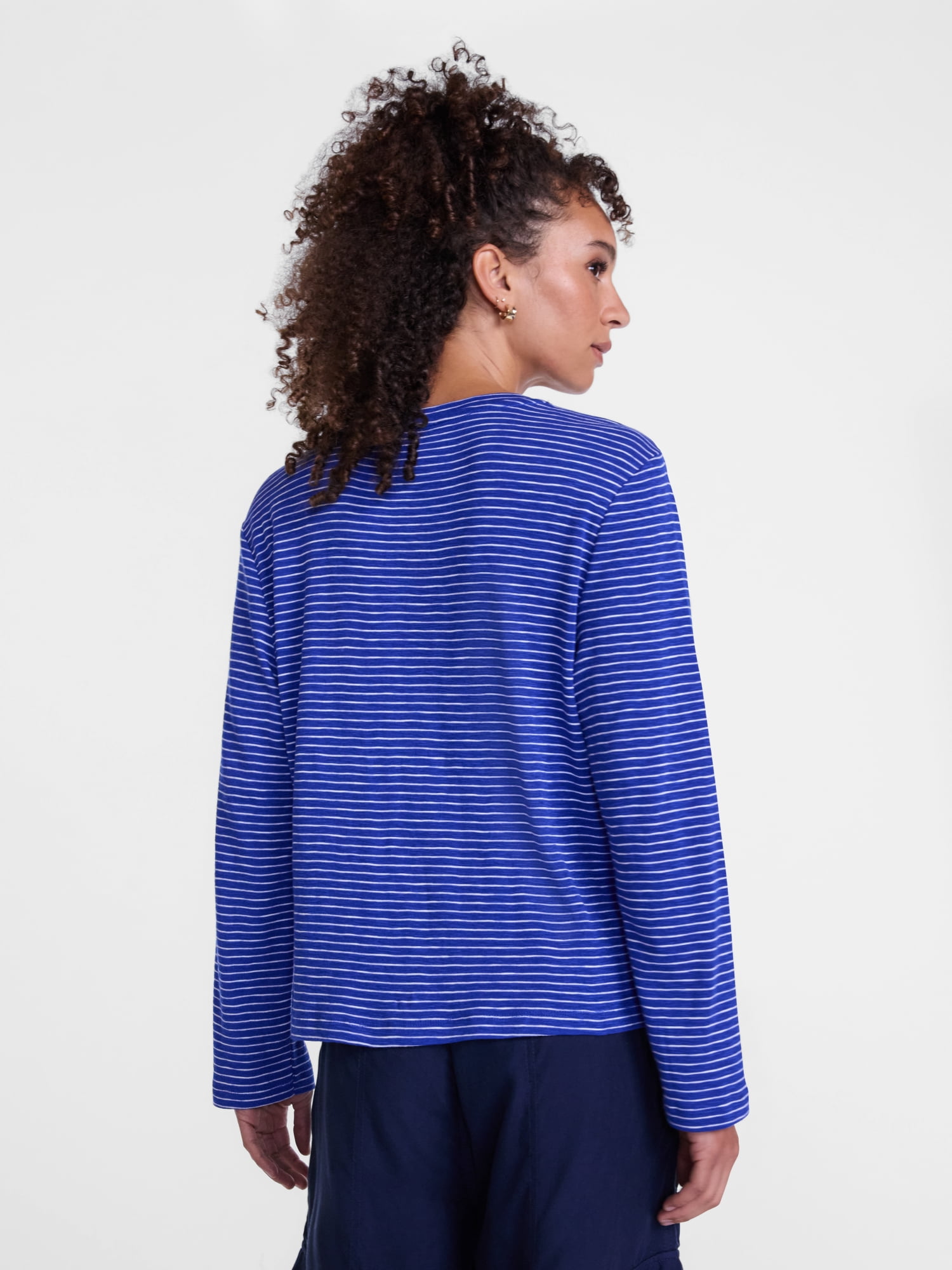 Scenario Women's Oversized Tee with Long Sleeves, Sizes XS-XXXL