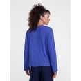 thumbnail image 4 of Scenario Women's Oversized Tee with Long Sleeves, Sizes XS-XXXL, 4 of 6