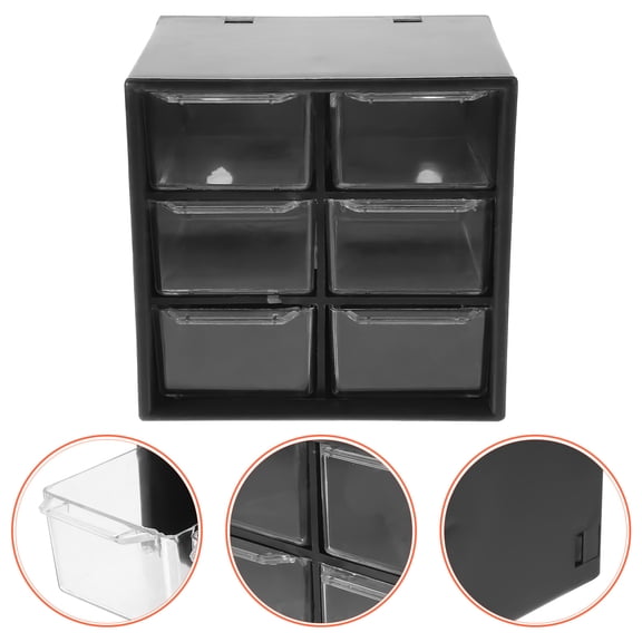 COOPHYA Black Desktop Storage Drawers Organizer for Office, Vanity, and Efficient Home Workspace Storage Solutions