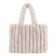 thumbnail image 1 of Bolso Informal para Mujer Bolso Compras Suave Y Esponjoso Bolso Invierno para Niñas (beige Medio), 1 of 8