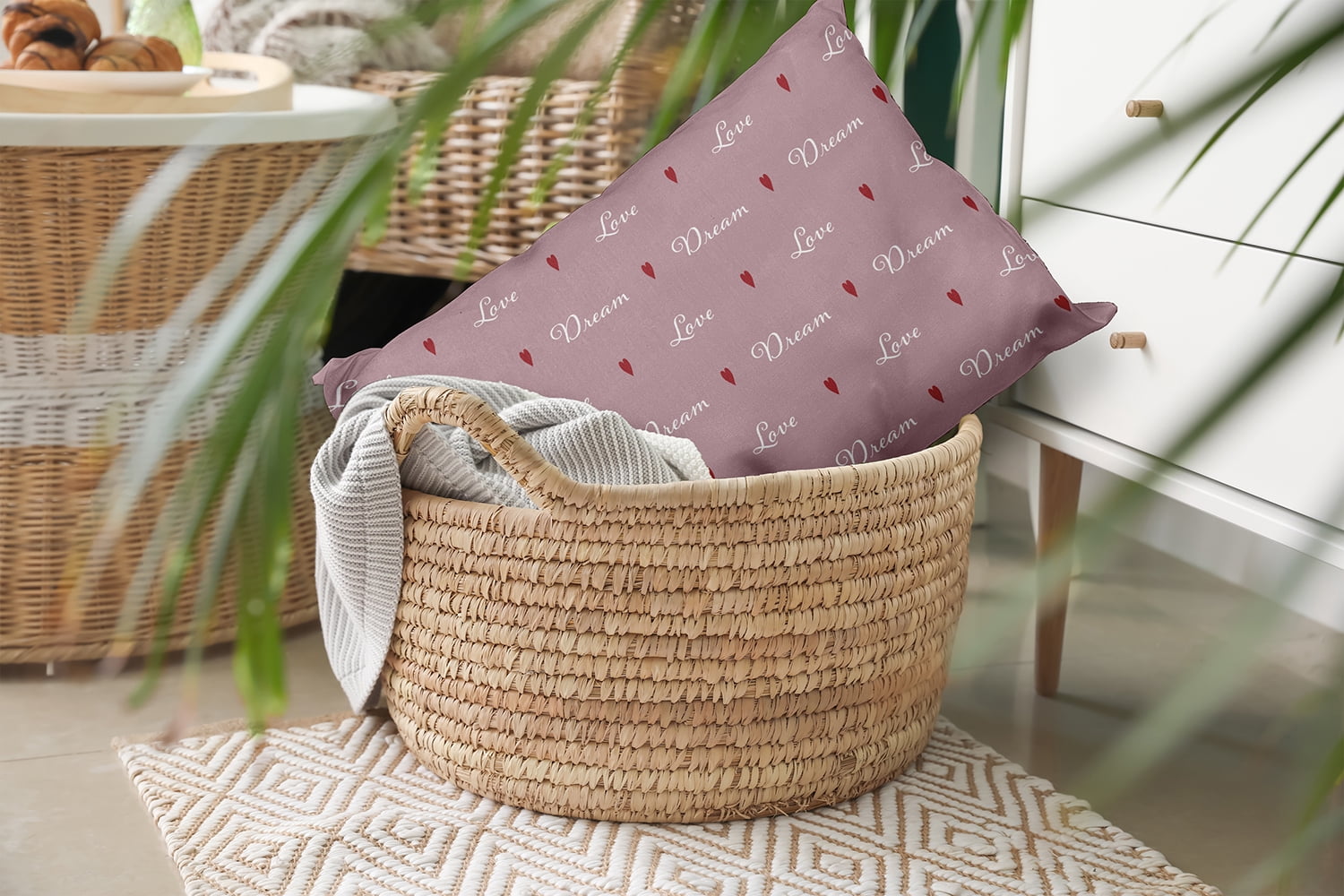 20" x 14" Simply Daisy Love Dream Polyester Indoor/Outdoor Pillow, Romantic Purple Qty 1
