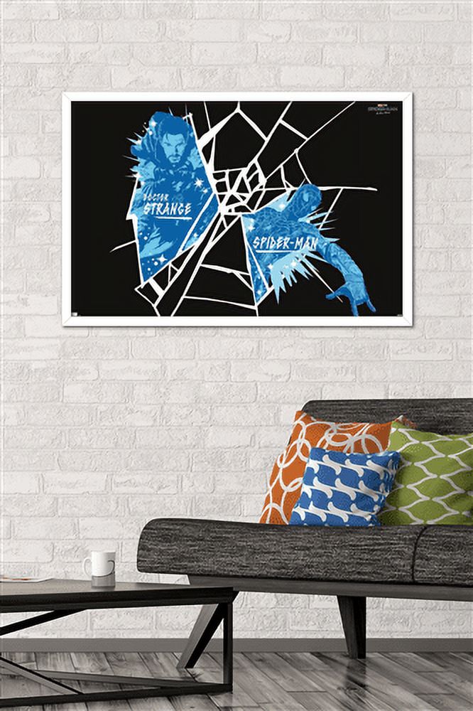 Marvel Spider-Man: No Way Home - Web Wall Poster, 22.375" x 34", Framed