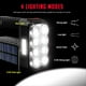 thumbnail image 2 of 2 Linternas Recargables, Lúmenes Altos, Luz Lateral COB Superbrillante de 8 LED con 3 Modos, Linterna Puntual, 2 of 6