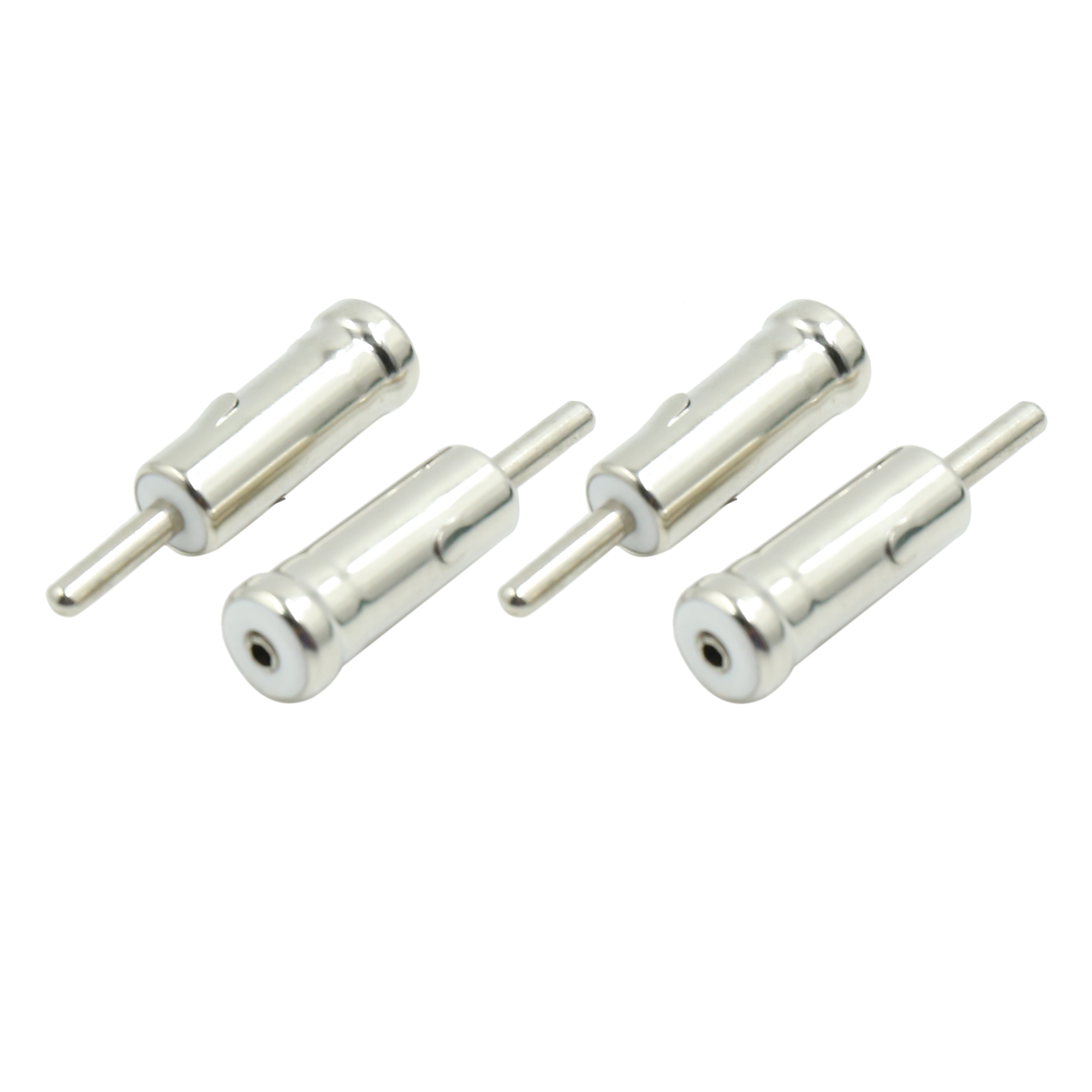 4pcs DC 12V Metal Auto Car Radio Stereo FM Antenna Adapter Aerial