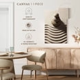 thumbnail image 5 of Elephant Stock White Zen Wall Art - Vertical Canvas Wall Art - Living Room Wall Decor - Wellness Canvas - Beige And Brown Decor - 8" x 12", 5 of 8