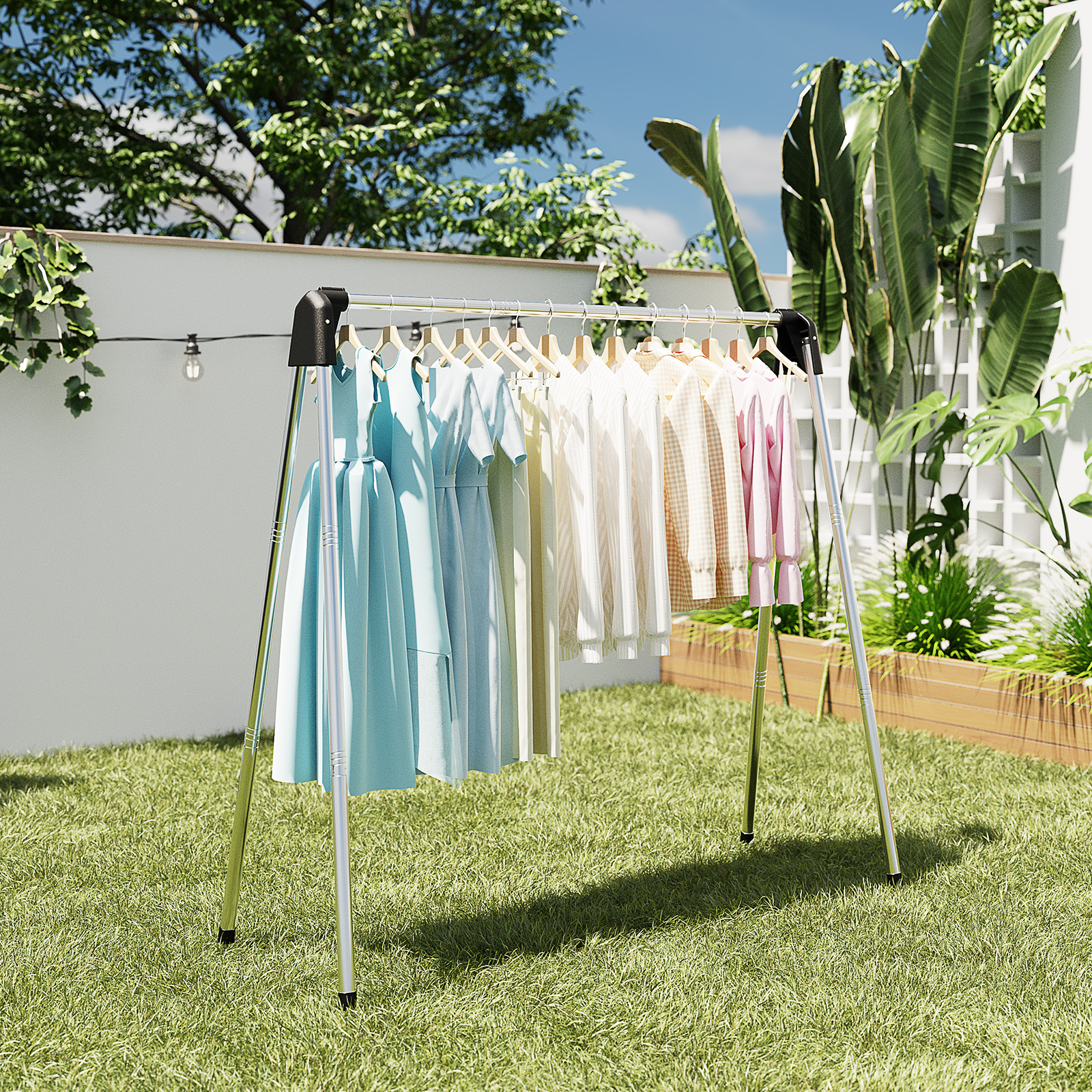 KK Kingrack Stainless Steel Foldable Clothes Drying Rack photo 5