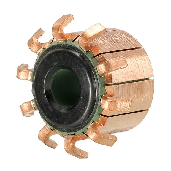 Uxcell Electric Motor Commutator 10 Gear Teeth 8mm ID 22.5mm OD Copper