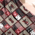 thumbnail image 4 of Red Plaid Dog Jigsaw Puzzle Blanket,Comfortable Soft Lamb Wool Throw Blanket,All Season,Warm Lightweight Blankets for Sofa Bed Couch Living Room Chair,50"x60", 4 of 4