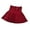 Girl Skirt-Red, variant on KkSLirnhs 130 Girls' Uniform Pleated Skirt with Adjustable Waist, Ideal for Summer School Wear Lightweight School Uniform Pleated Ruffle Scooter Skirt Red