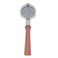 thumbnail image 5 of 58mm Bottomless Portafilter Solid Wood Handle Stainless Steel Basket Detachable 3 Ear Coffee Portafilter for Barsetto F Brazilian Rosewood, 5 of 5