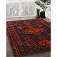 thumbnail image 2 of Ahgly Company Indoor Round Traditional Bakers Brown Persian Area Rugs, 4' Round, 2 of 6