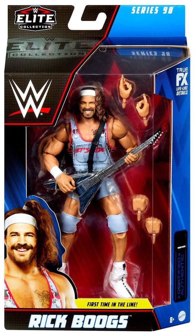 WWE Wrestling Series 98 Rick Boogs Action Figure Regular Grey