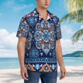 thumbnail image 3 of Disketp Hawaiian Shirts For Men,Ethnic Mandala Print Mens Casual Short Sleeve Button Down Shirts Beach Shirt, 3 of 7