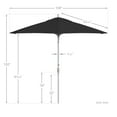 thumbnail image 5 of California Umbrella 9' Patio Umbrella in Black, 5 of 5