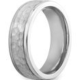 thumbnail image 4 of Cobalt Brushed And Polished Hammered Center 7mm Band (Size 8.5) Made In China cc61-8.5, 4 of 5