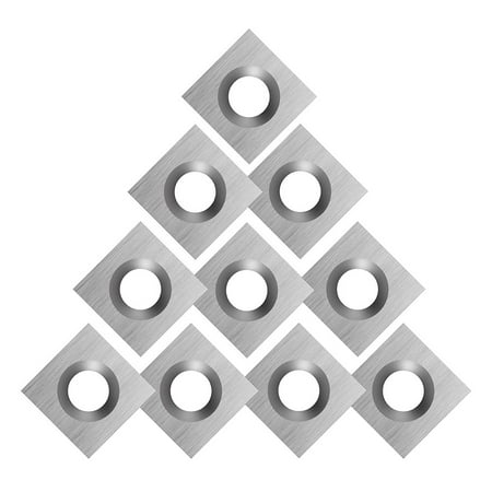 

10Pcs Wood Carbide Inserts for Wood Lathe Turning Tool 11X11X2.0mm