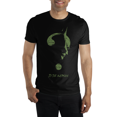 thumbnail image 1 of Batman Movie Character Silhouette Men’s Black Graphic T-Shirt, 1 of 4