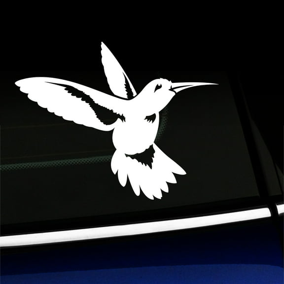 Hummingbird - Vinyl Decal - Choose Color - [WHITE]