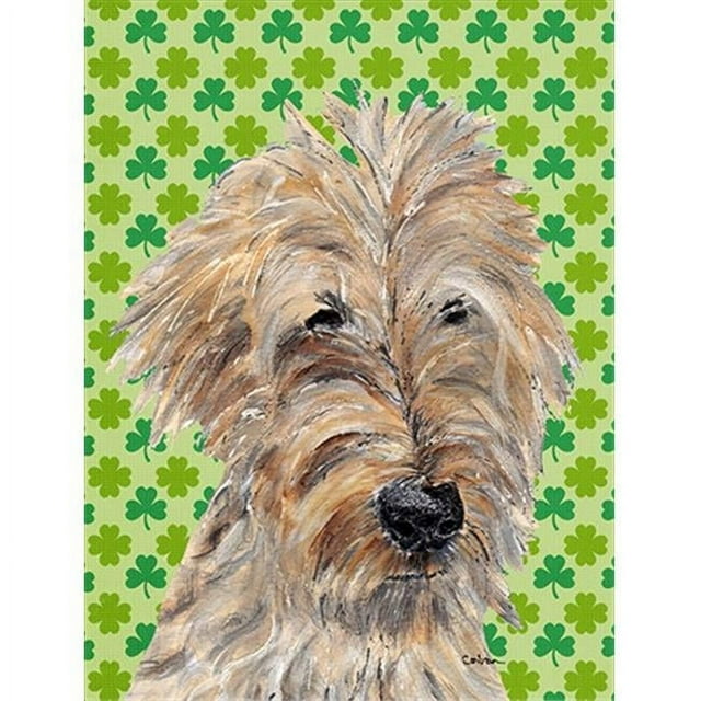 Carolines Treasures SC9577GF Goldendoodle St Patricks Irish Flag Garden Size