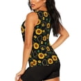 thumbnail image 3 of Hirioo Sunflowers3 for Women's Workout Tank Top Sleeveless Workout Tops Athletic Gym Shirts-Medium, 3 of 7