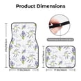 thumbnail image 3 of Balery Lavender Flowers Pattern 4-Piece Floor Mats, Heavy-Duty Rubber Liners, Anti-Slip Design, All-Season Automotive Protection, Vehicles, Cars, Trucks, and SUVs, 3 of 5