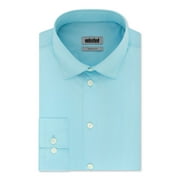 KENNETH COLE Mens Aqua Collared Work Dress Shirt Size: L 16/16.5- 34/35