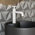 thumbnail image 5 of Avallon Single Hole, Single-Handle Wheel, Bathroom Faucet in Matte White, 5 of 11