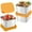 Orange, variant on Kiplyki Flash 3Pack 6oz Stainless Steel Snack Containers Easy Open Leak Proof Small Food Containers With Silicone Lids Small Metal Food Storage Container Leakproof Snack