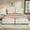 White, variant on Christopher Knight Home Modern PU Upholstered Queen Bed Frame with Butterfly Headboard, Wood Frame, Pink
