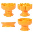 thumbnail image 2 of 4Pcs Plastic Donuts Molds Creative Baking Tool Set Bakewares for Bakery (Yellow), 2 of 5