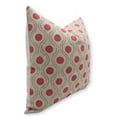 thumbnail image 2 of Fabdivine Block Print Throw Pillow Cover, 22x22 Inch Thick Linen Decorative Cushion Cover, Floral Boho Design Red Pillow Cover for Sofa And Couch, 2 of 5