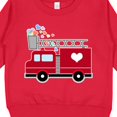 thumbnail image 3 of Inktastic Easter Red Firetruck with Pink Hearts Toddler Sweatshirt, 3 of 4