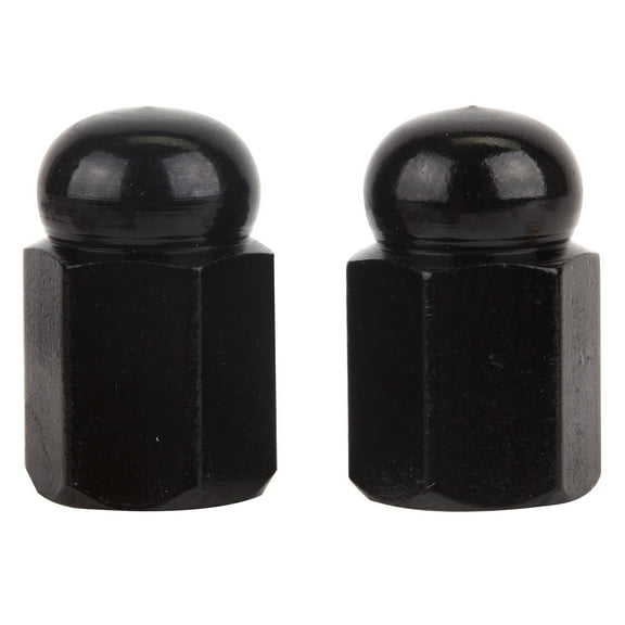 Trick Top Valve Caps Hex Dome Black