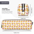 thumbnail image 3 of Yiaed Hot Dog Print Leather Pencil Case - Leather Pen Pencil Holder - Elegant & Practical Pencil Pouch for Work & Office, 3 of 7