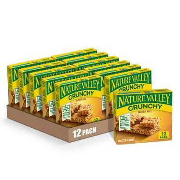 Nature Valley Crunchy Granola STF9 Bars, Roasted Almond, 1.49 oz, 6 ct, 12 bars (Pack of 12)