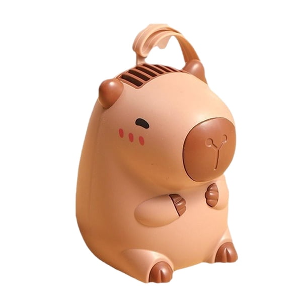 Ventilador portátil para colgar en el cuello, mini ventilador de mano, recargable por USB, diseño de dibujos animados. abanico sin hojas