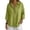 0-Green1749, variant on Women's 3/4 Sleeve Loose Polo Shirt Casual Solid V Neck Collared Breathable Shirt